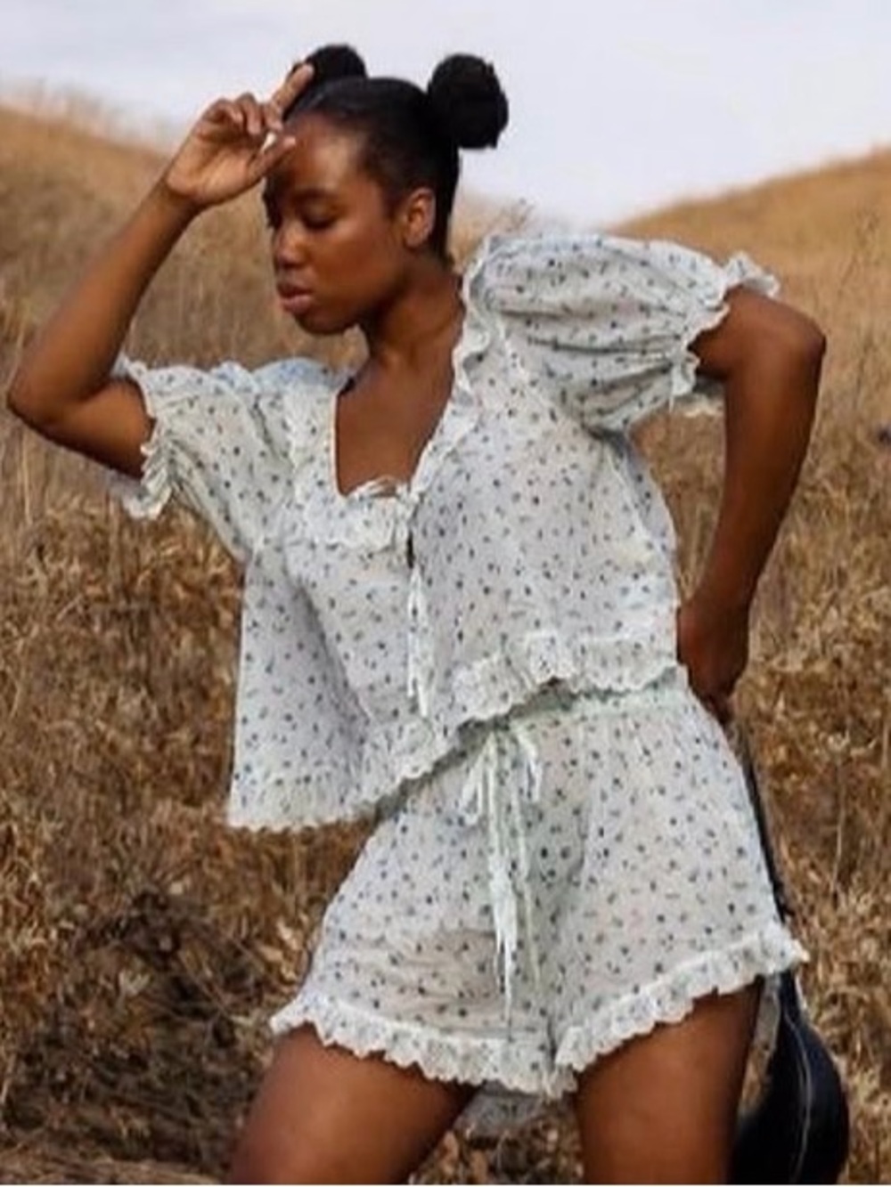 DOEN SweetPea Lazuli Blouse L